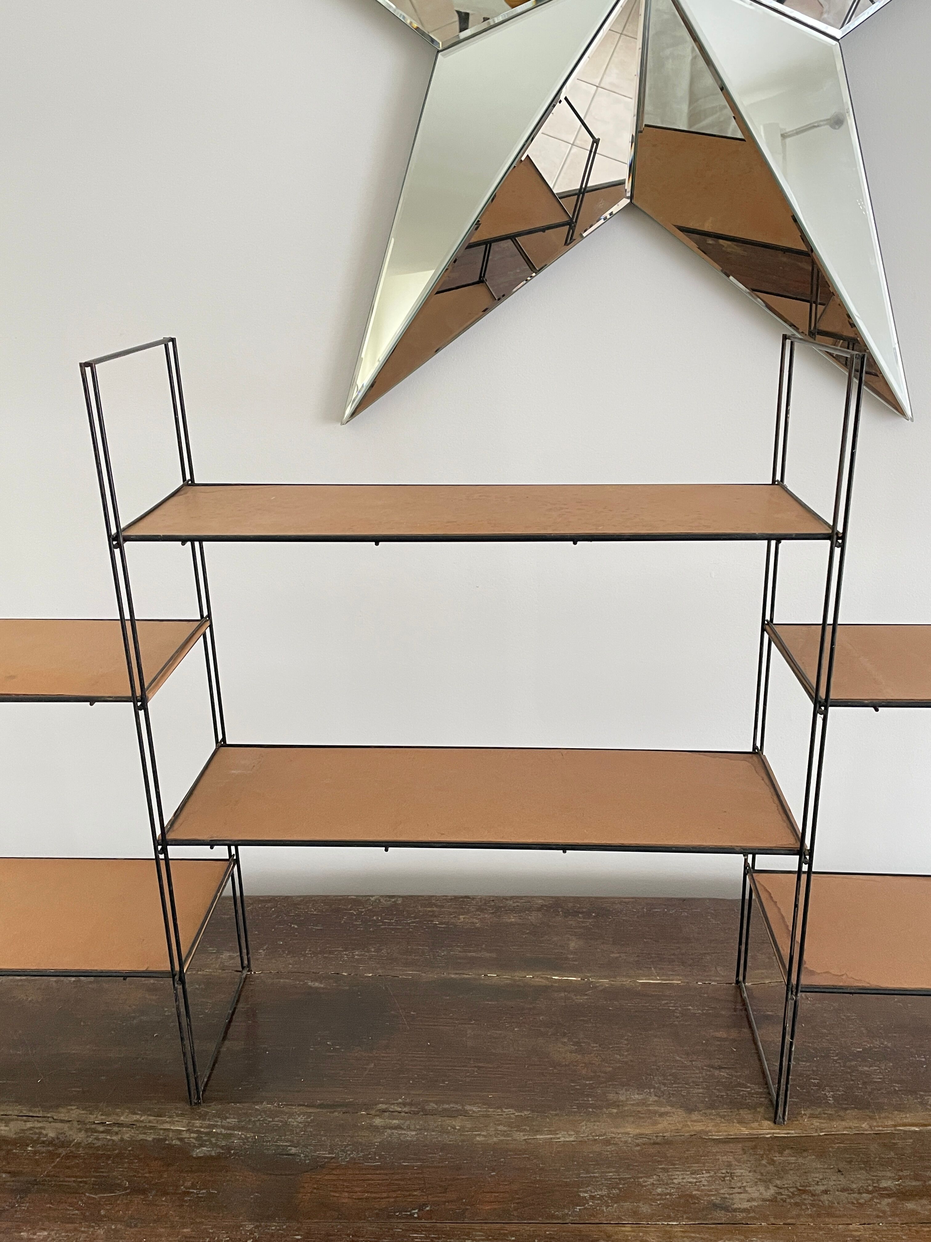 Triple modular shelves