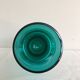 Vase tube green tinted glass