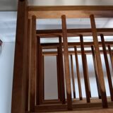 Set of 4 wooden wine bottle holders