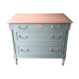 Commode redécorée couleur vert
