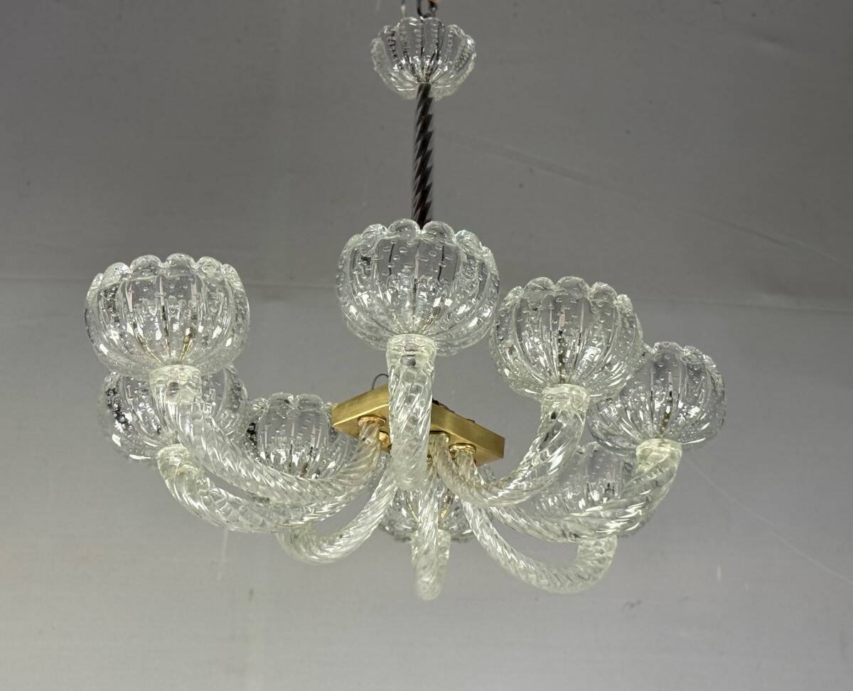 Venetian Murano glass chandelier by Barovier, circa 1950