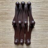 Extendable vintage wall coat rack