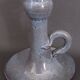Vintage hand-held candle holder, ceramic, glazed terracotta, Saint Rome de Tarn X