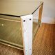 Italian travertine, perspex and glass coffee table, circa 1970