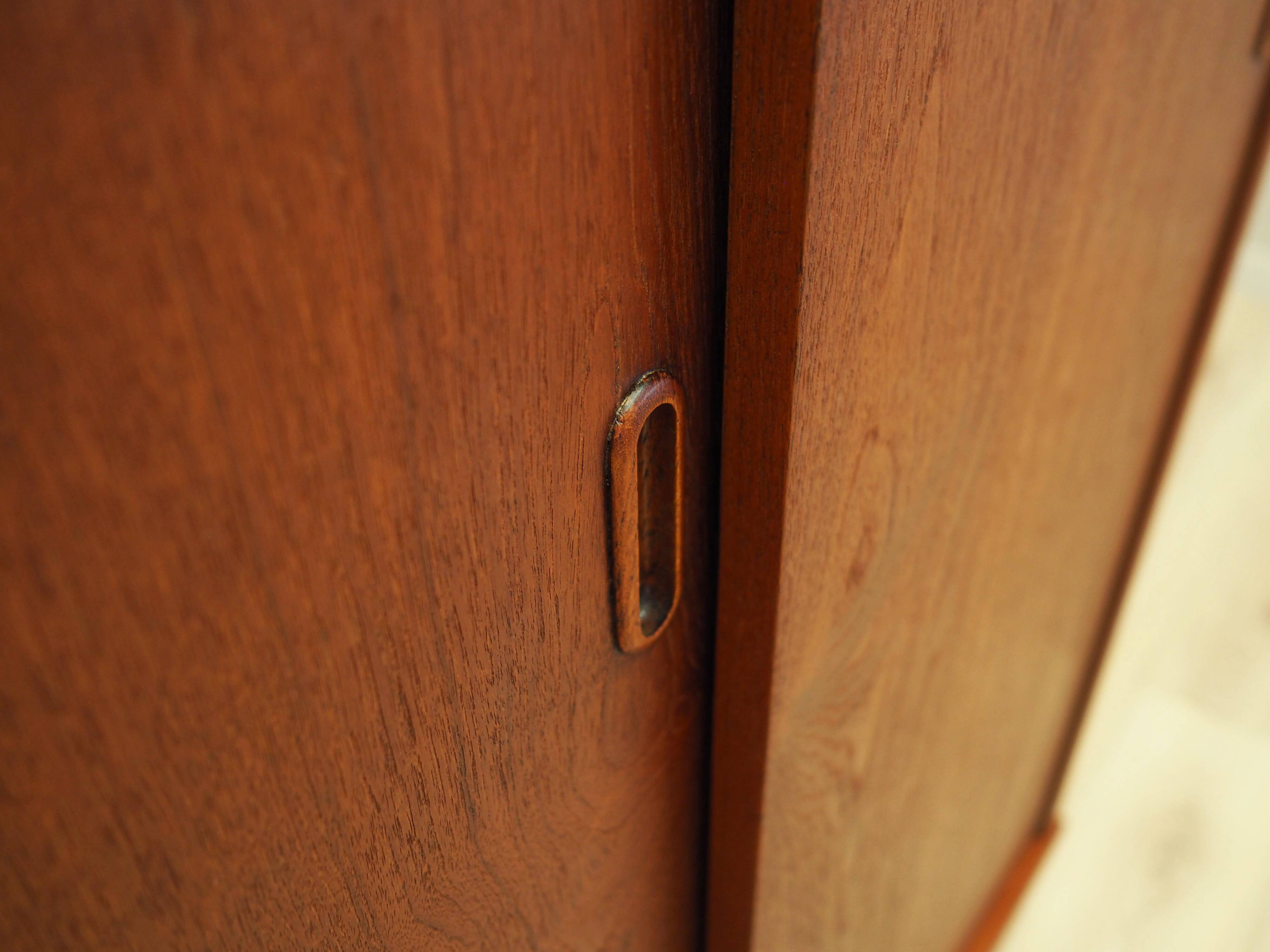 Teak wardrobe, Danish design, 1970s, produced in Denmark