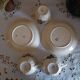 Old cups and saucers milk jug Badonviller