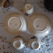Old cups and saucers milk jug Badonviller