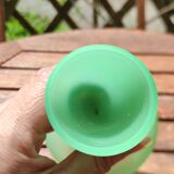 Green standing opaline crystal