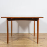 Mid-century square extendable teak dining table, Denmark, 1960s