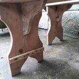 Pair of rustic benches 265 cm