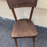Mismatched bistro chairs