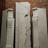 Pompadour fireplace in marble of carrara