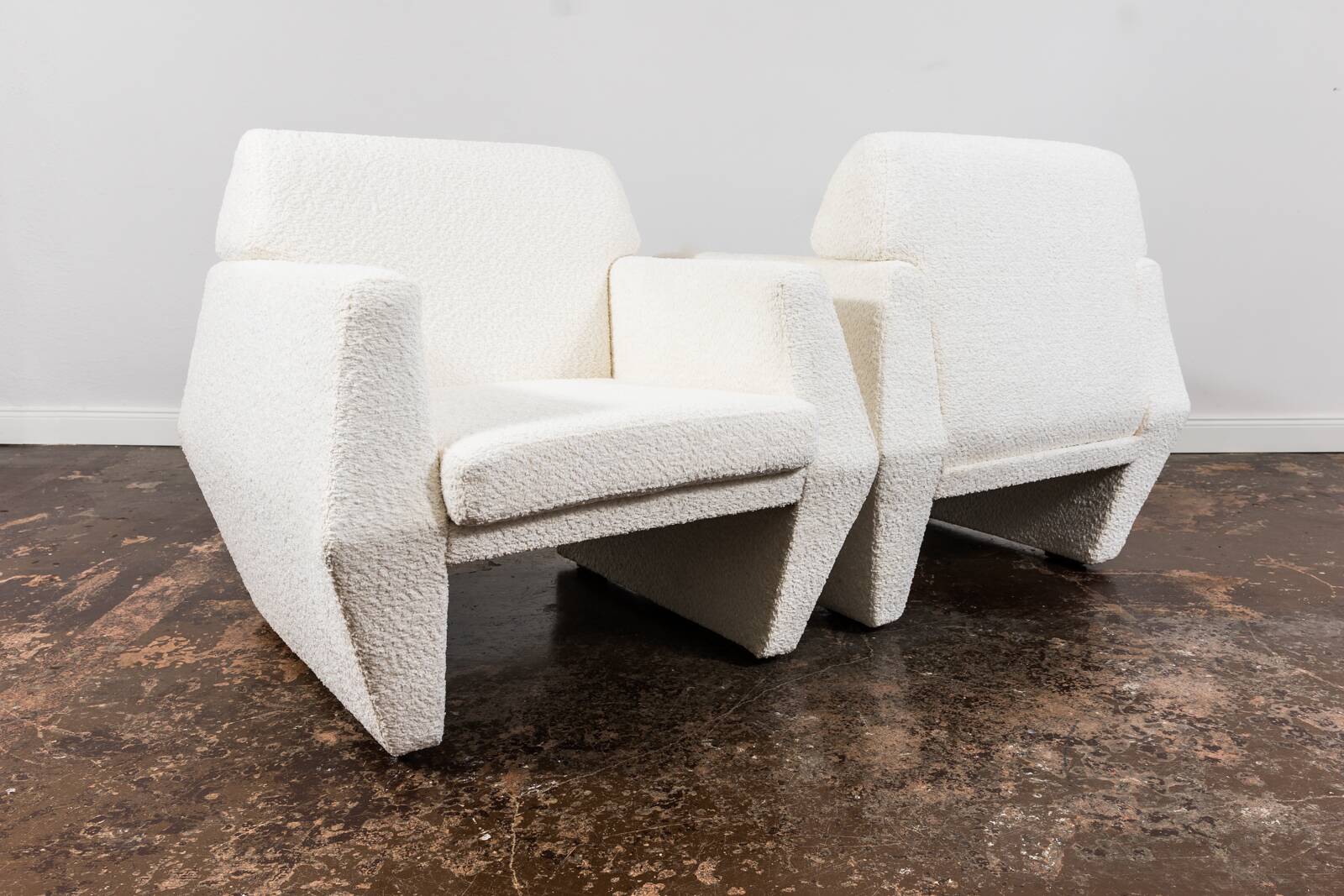 Geometric armchairs by LFM, Poland, 1970s