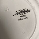 Four vintage Sarguemines soup plates