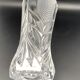 Large worked transparent glass vase