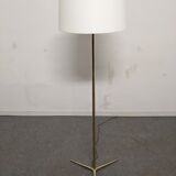 Minimalist bronze and brass floor lamp from the 50s/60s