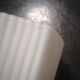 Antique white porcelain wall lamp bathroom art deco 1930 striated opaline tulip