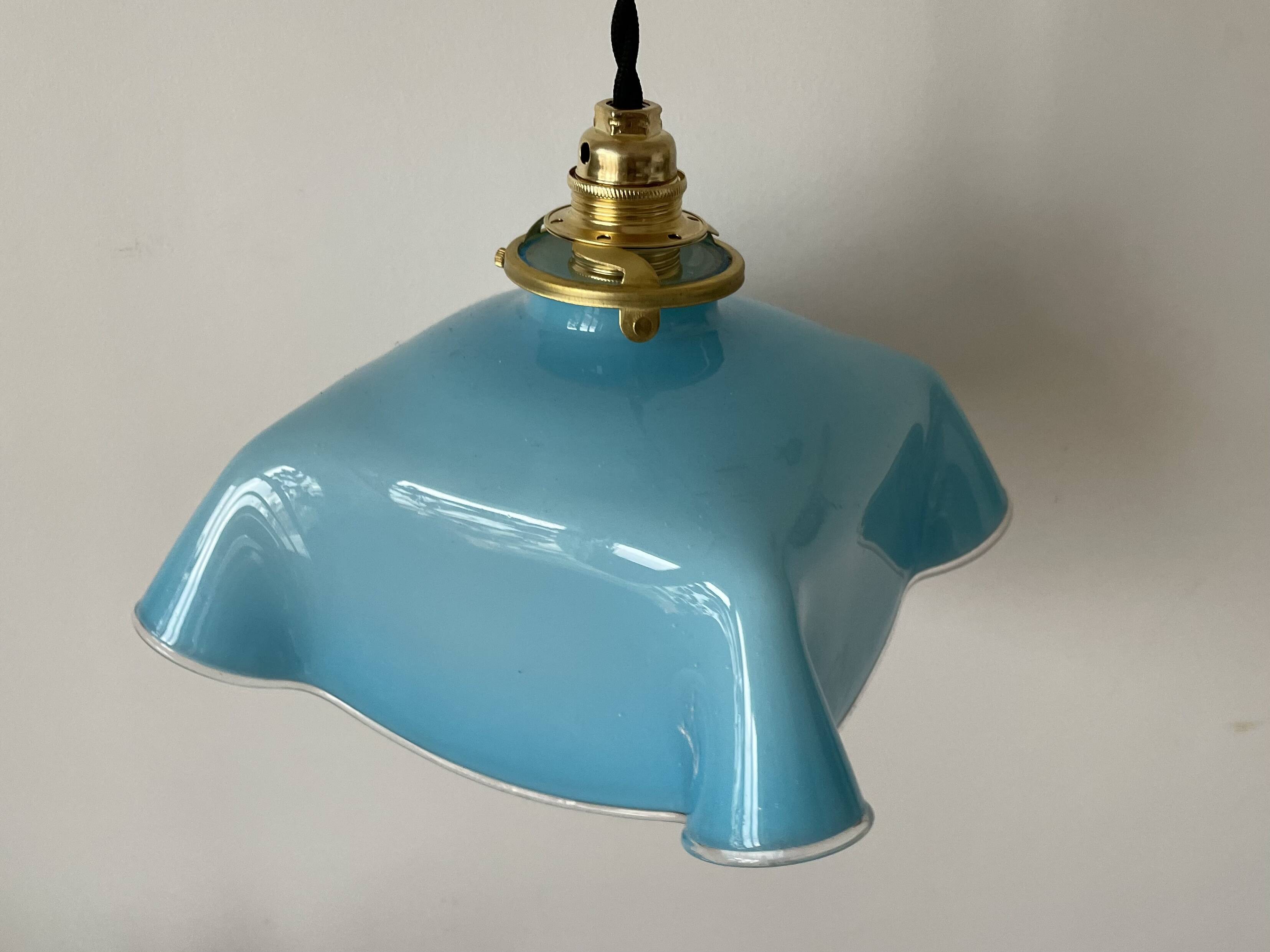 Vintage glass pendant light