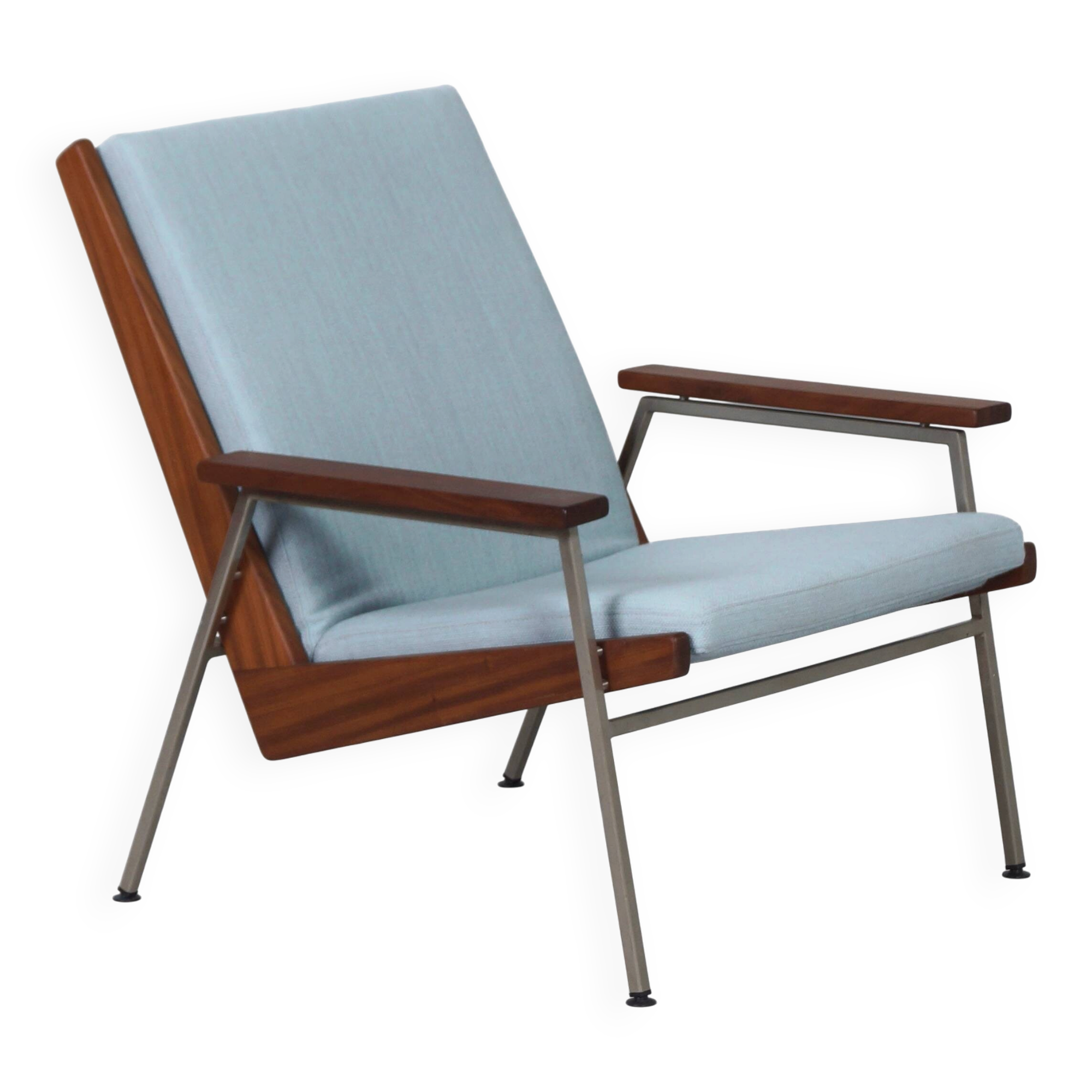 Vintage armchair model 2520 by Gelderland, blue upholstery, 1960s