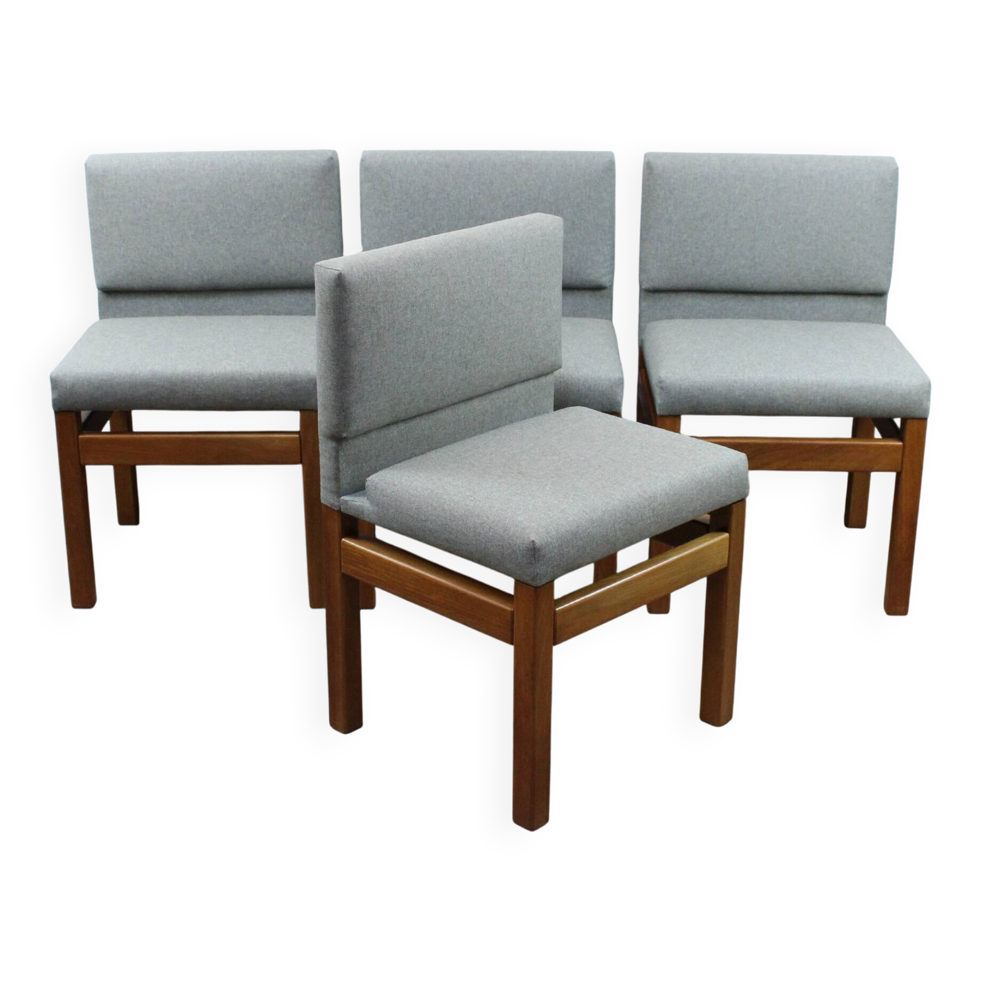 Set of 4 vintage chairs by Jos De Mey for VanDenBerghe-Pauvers 1970