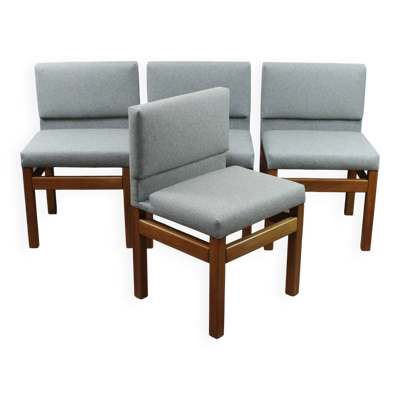 Suite de 4 chaises vintage par Jos De Mey pour VanDenBerghe-Pauvers 1970