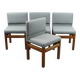 Suite de 4 chaises vintage par Jos De Mey pour VanDenBerghe-Pauvers 1970