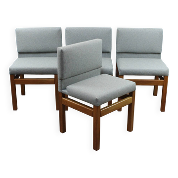 Set of 4 vintage chairs by Jos De Mey for VanDenBerghe-Pauvers 1970