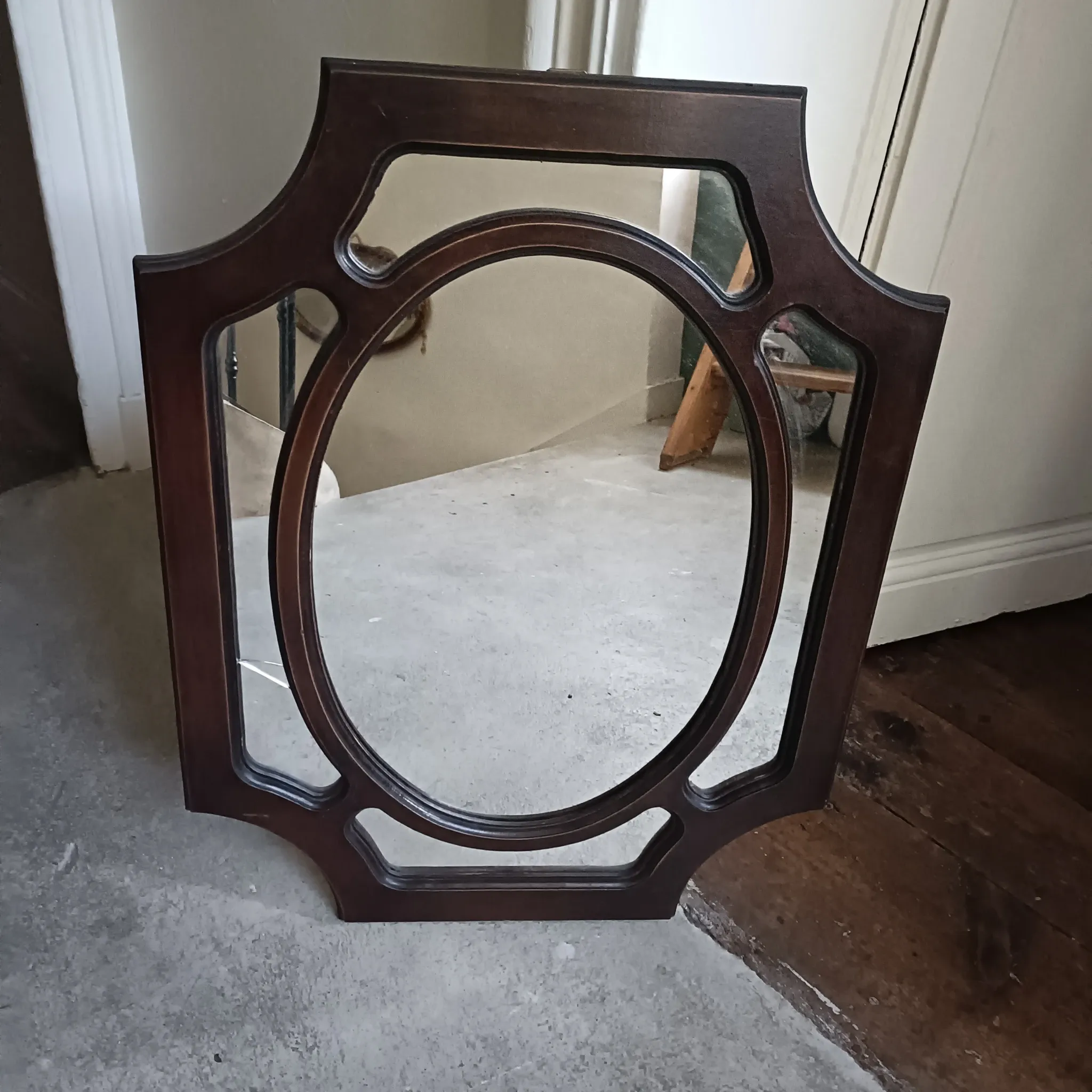 Art Deco mirror with beading