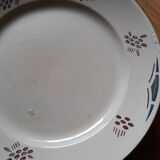 Assiettes plates motif art déco ensemble de 4