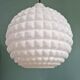 White opaline spherical pendant, Space Age, 1960-70