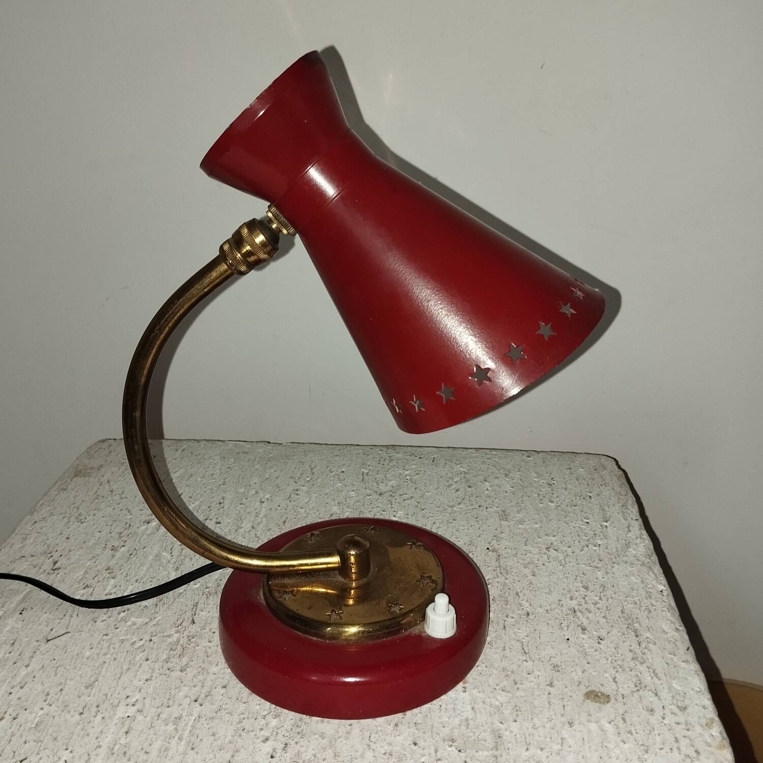 1950s metal lamp