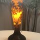 Lamp base - Acid-etched glass - Gallé style