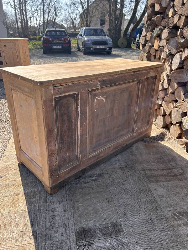 Meuble métier / buffet massif ancien