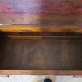 Antique trunk bench - Louis Philippe style - trunk seat - solid wood