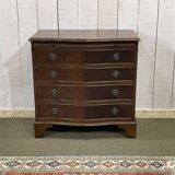 English mahogany commode from the 1950s.