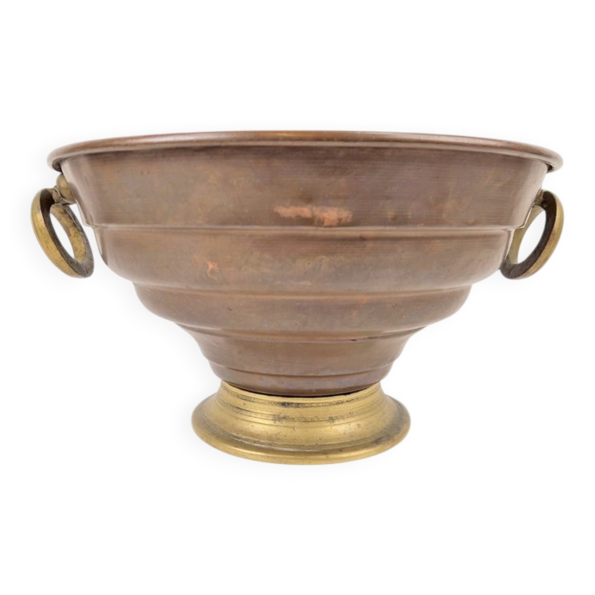 Vintage Copper and Brass Champagne Cooler, France, 1950s
