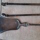 Bronze fireplace support and accessories
