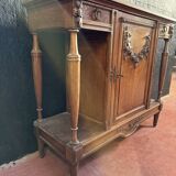 Oak serving trolley