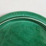Green ceramic straw effect trivet