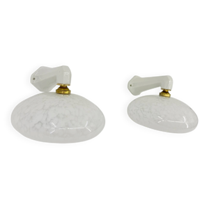 Appliques art deco porcelaine