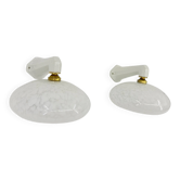 Art Deco porcelain wall lights