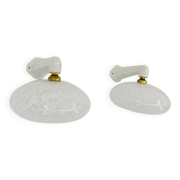Art Deco porcelain wall lights