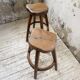 Pair of Henri Bataille stools in oak