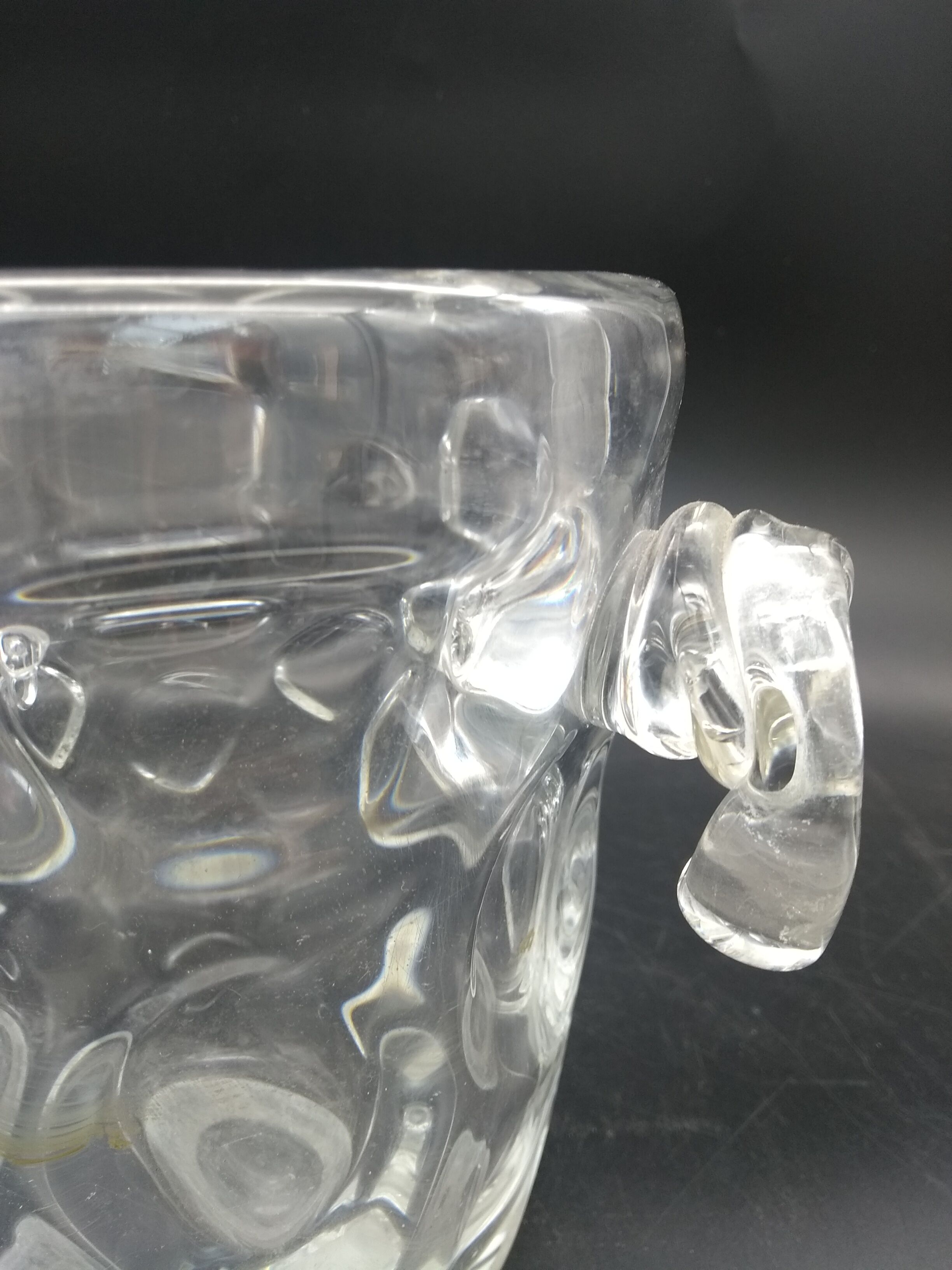 1950s crystal vase
