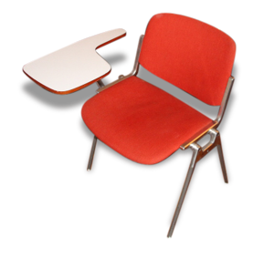 Chaise DSC 106 métal et tissu,