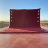 Traditional handmade Atlas wool Berber rug, size 150x250 cm.