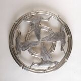 Siléa silver metal trivet