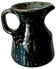 Anthracite ceramic jug Nigon