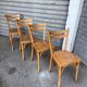 (Lot) 4 Chaises Bistrot Baumann modèle 56
