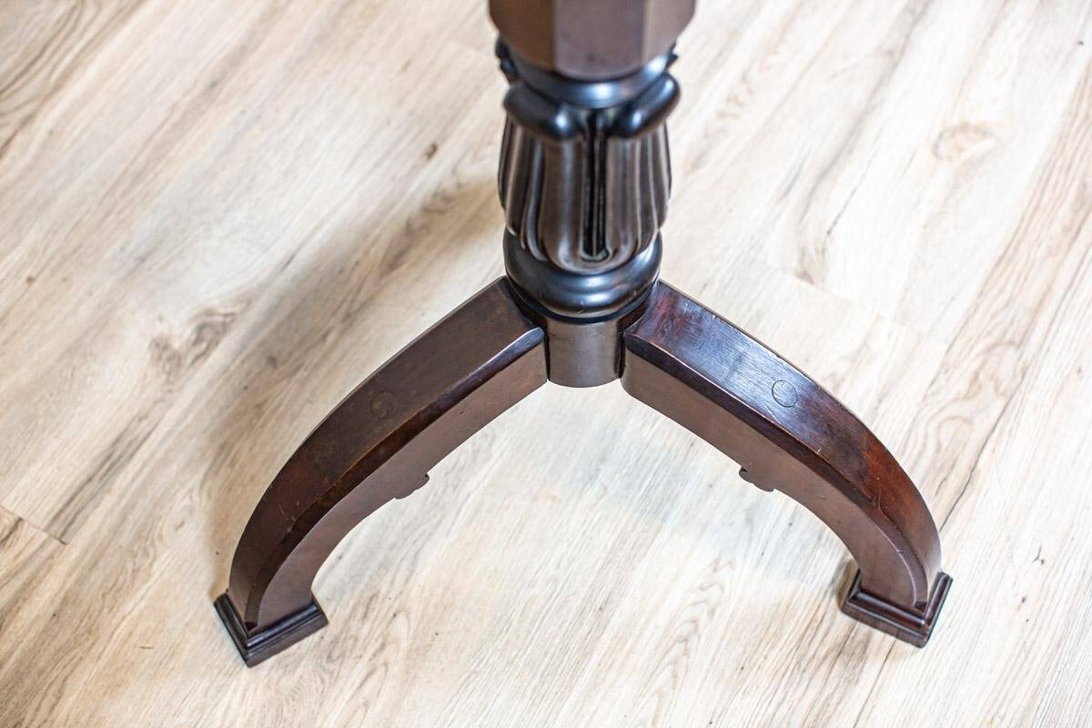 Solid Oak Pedestal, 1930s